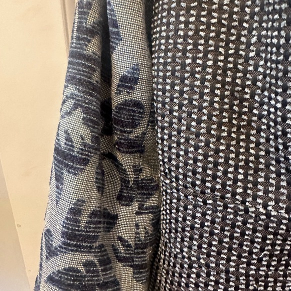 Venus.  Patchwork Blue and Gray Women's Coat. Size 10. - Picture 5 of 9